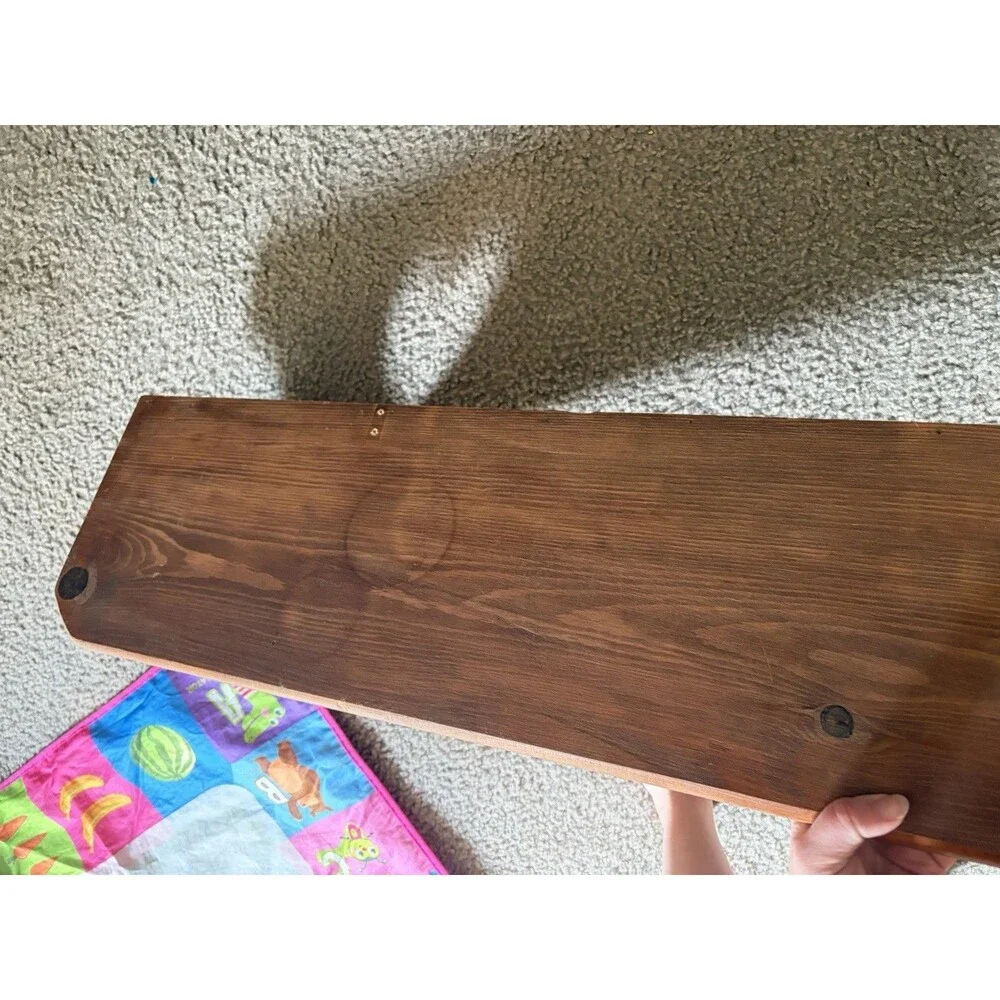 VTG Heart Shelf Cottage Core Handmade Wooden Hearts 48 INCH